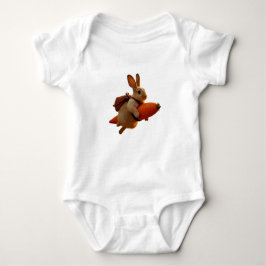 かわいいBunny Jetpack Tシャツ – Chubby Rabbit Blast