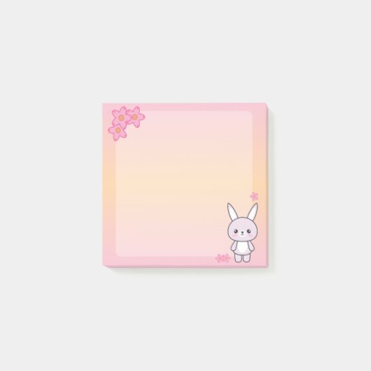 かわいいBunny Post-Itに関するメモ ポストイット (正面)
