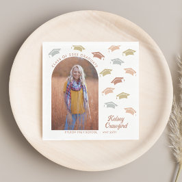 かわいいCapsの卒業式パーティー スタンダードランチョンナプキン