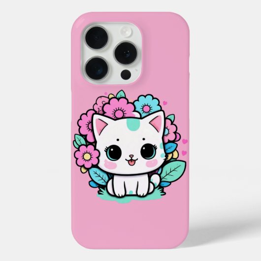 かわいいCatフローラiPhone 16 Pro Maxケース2025 Case-Mate iPhoneケース (裏面)
