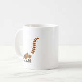 かわいいCoatiのMundiの抽象美術 コーヒーマグカップ (正面左)