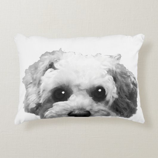 かわいいCOCK-A-POO アクセントクッション (正面)