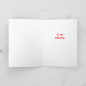 かわいいCrawfish/ロブスターのハート愛バレンタイン シーズンカード (内部)