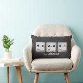 かわいいCtrl Alt Del Keyboardは-再起動しよう ランバークッション (椅子)