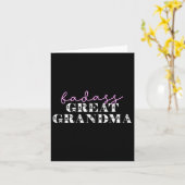 かわいいDグレートおばあちゃん ユニークなドクロ カード (黄色い花)