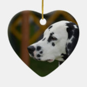 かわいいDalmatian子犬 セラミックオーナメント (裏面)