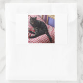 かわいいDave Rectangleスタンプ 長方形シール (バッグ)