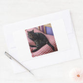 かわいいDave Rectangleスタンプ 長方形シール (封筒)