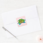 かわいいDAY GECKO スクエアシール (封筒)