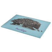 かわいいechidnaビー漫画イラストレーション カッティングボード (角)