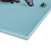 かわいいechidnaビー漫画イラストレーション カッティングボード (角)