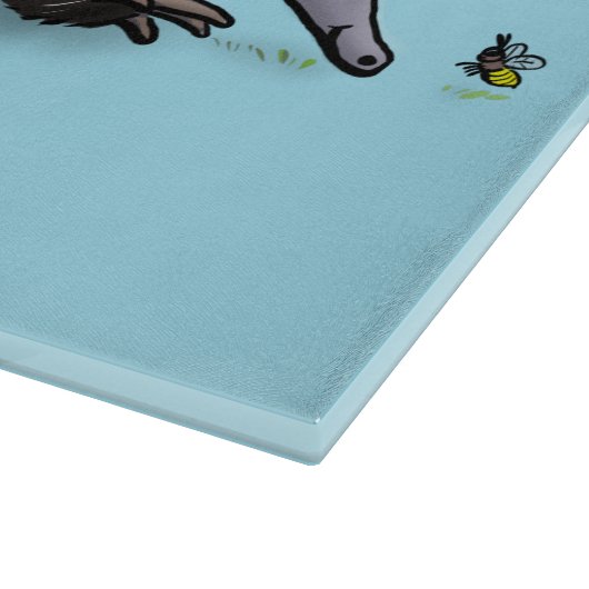 かわいいechidnaビー漫画イラストレーション カッティングボード (角)