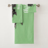 かわいいechidnaビー漫画イラストレーション バスタオルセット (インサイチュ)