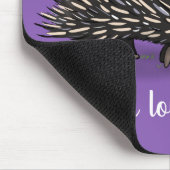 かわいいechidnaビー漫画イラストレーション マウスパッド (コーナー)