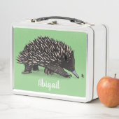 かわいいechidnaビー漫画イラストレーション メタルランチボックス (インサイチュ)