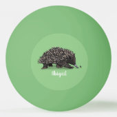 かわいいechidnaビー漫画イラストレーション 卓球ボール (裏面)