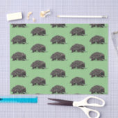 かわいいechidnaビー漫画イラストレーション 薄葉紙 (クラフト)