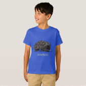 かわいいechidnaビー漫画イラストレーション tシャツ (正面フル)