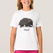 かわいいechidnaビー漫画イラストレーション tシャツ (正面)