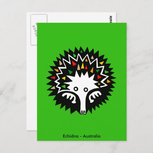 かわいいECHIDNA – オーストラリアの野生生物 – 自然 ポストカード (正面/裏面)