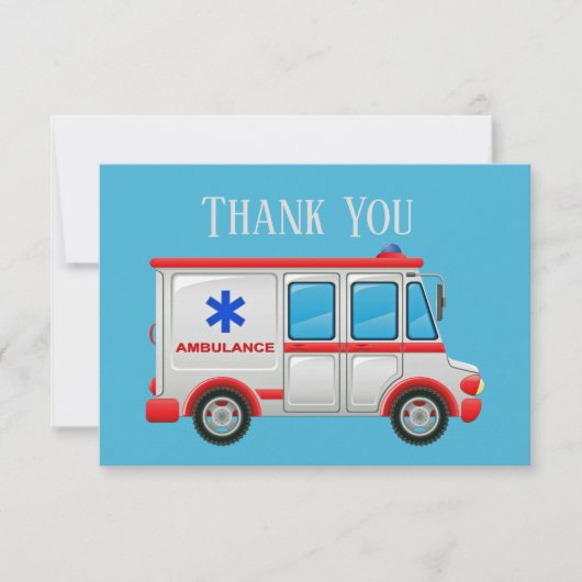 かわいいEMT追加文字 サンキューカード (正面)
