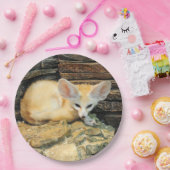 かわいいfennecの孤 ペーパープレート (パーティー)