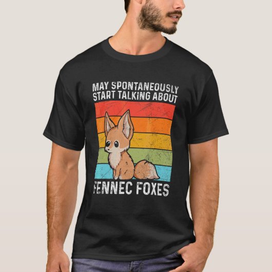 かわいいFennecキツネのためのFennecキツネファン Tシャツ (正面)