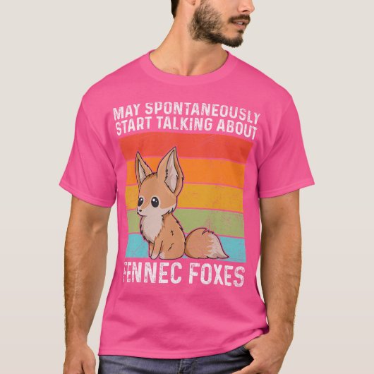 かわいいFennecキツネのためのFennecキツネファン Tシャツ (正面)