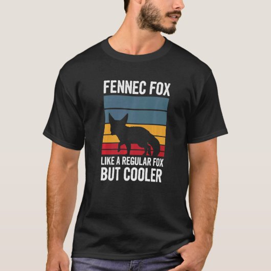 かわいいFennecキツネ引用文のためのFennecキツネ Tシャツ (正面)