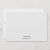 かわいいFroggyのカラフルのベビーシャワー招待状 招待状 (裏面)