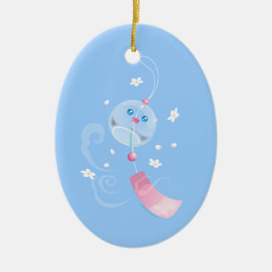 かわいいFurinのウィンドチャイム セラミックオーナメント
