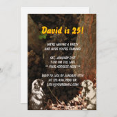 かわいいGroundhogsの誕生日のパーティの招待状 招待状 (正面/裏面)