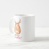 かわいいHampsterのクリスマスのマグ コーヒーマグカップ (正面左)