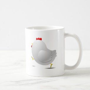 かわいいhapppy鶏のマンガのキャラクタ コーヒーマグカップ
