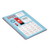 かわいいHappy Mail 2025カレンダー ノートブック (右側)