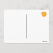 かわいいHappy Sun 2025カレンダー ポストカード (裏面)