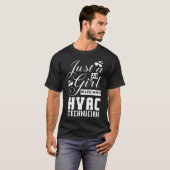 かわいいHVAC技術者の彼女の服 Tシャツ (正面フル)
