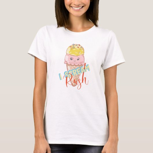 かわいいIスクリームラッシュ Tシャツ (正面)