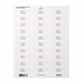 かわいいiハートバレンタインデー ラベル (フルシート)