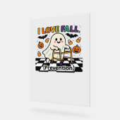 かわいいIラブ秋防止フィジカルセラピー幽霊 アクリルサイン (傾斜)