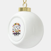 かわいいIラブ秋防止フィジカルセラピー幽霊 セラミックボールオーナメント (右)