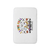 かわいいIラブ秋防止フィジカルセラピー幽霊 バスマット (正面縦)