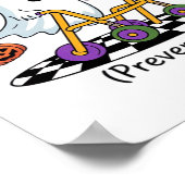 かわいいIラブ秋防止フィジカルセラピー幽霊 ポスター (角)