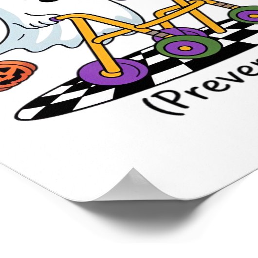 かわいいIラブ秋防止フィジカルセラピー幽霊 ポスター (角)