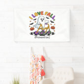 かわいいIラブ秋防止フィジカルセラピー幽霊 横断幕 (インサイチュ)