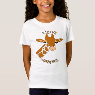 かわいいI愛キリン Tシャツ