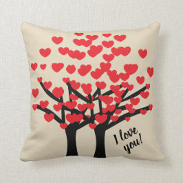 かわいいI愛愛木のデザイン クッション