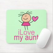 かわいいI愛T-shirt私の叔母さん マウスパッド (マウス)