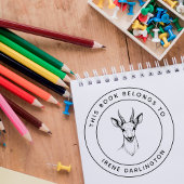 かわいいIbexベビーこの本はキッズネームに属している セルフインキングスタンプ