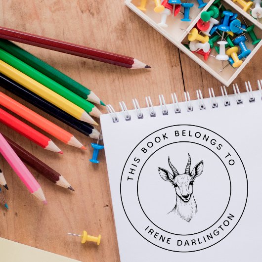 かわいいIbexベビーこの本はキッズネームに属している セルフインキングスタンプ